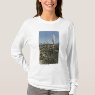 T-shirt Cactus de CaliforniaYucca en fleur dans le désert
