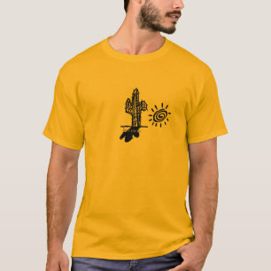 T-shirt Cactus et ombre isolés