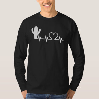 T-shirt Cactus Heartbeat Saguaro Cactus Heart Beat Pride
