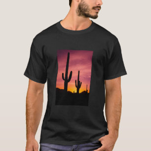 T-shirt Cactus saguaro au lever du soleil, Arizona