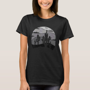 T-shirt Cactus Vintage Rétro Pour Hommes Femmes Jardinage