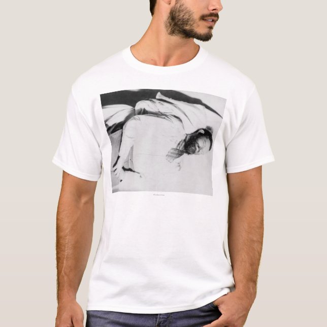 T-shirt Cadavre de photographie proscrite de Jesse James (Devant)