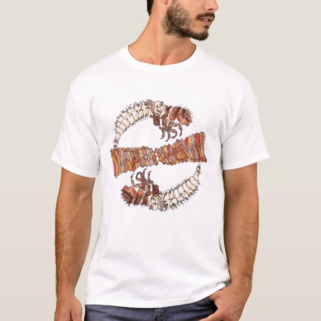 T-shirt caddisfly et coque (Devant)