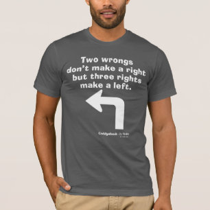 T-shirt Caddyshack Deux erreurs ne font pas un droit