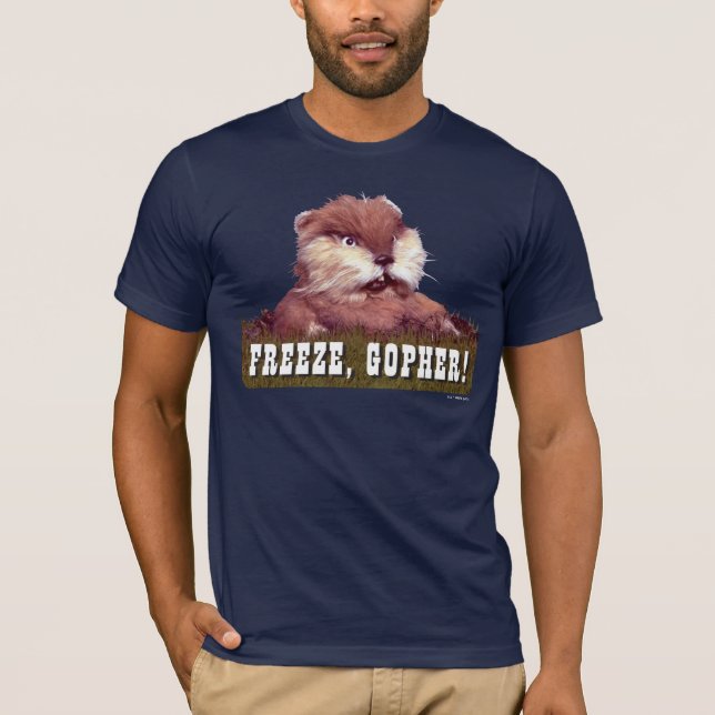 T-shirt Caddyshack | Freeze, Gopher ! (Devant)