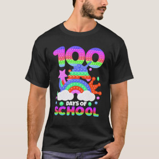 T-shirt Cadeau 100 Jours D'école Pop it 100ème Jour Prof K