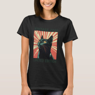 T-shirt Cadeau 24 Ans Vintage 2001 Amateur de Chat 24e Ann
