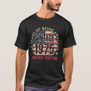 T-shirt Cadeau 50e anniversaire homme Né en 1975 Anniversa