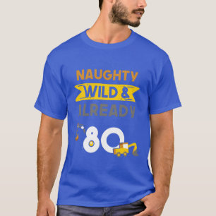 T-shirt Cadeau 80 ans anniversaire femmes Ecavator rétro