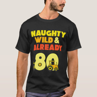 T-shirt Cadeau 80 ans anniversaire Menractor Fille agricul