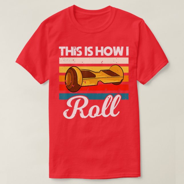 T-shirt Cadeau à thème Hoverboard pour les garçons Planche (Design devant)
