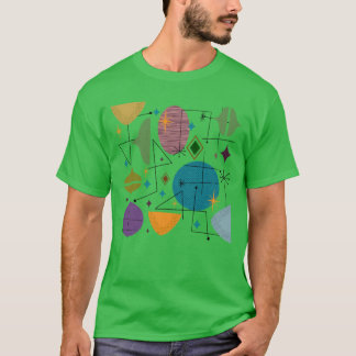 T-shirt Cadeau abstrait du milieu du siècle