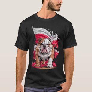 T-shirt Cadeau amateur de bulldogs Pologne Design mignon p