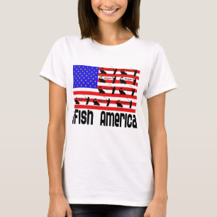 T-shirt Cadeau Amérique iFish de pêche