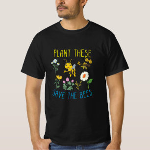 T-shirt Cadeau apiculteur Plantes Qui Sauvent Les Abeill