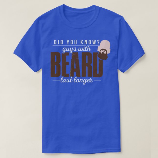 T-shirt Cadeau barbu à barbe à barbe 16 (Design devant)