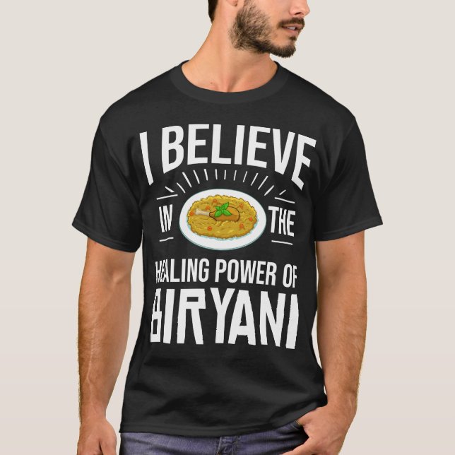 T-shirt Cadeau Biryani Poulet Poulet Dum Pot De Nourriture (Devant)