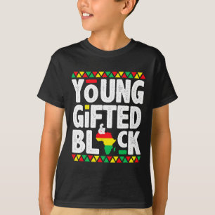 T-shirt Cadeau Black4 Black Magic Girl Boy Black History