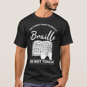 T-shirt Cadeau Braille Pour Les Aveugles