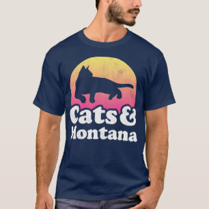 T-shirt Cadeau Chats et Montana pour Hommes Femmes Enfants