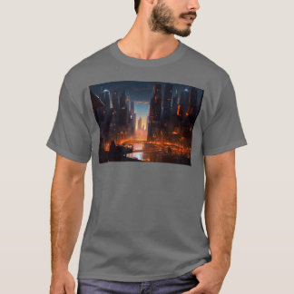 T-shirt Cadeau Chicago Cyber Punk