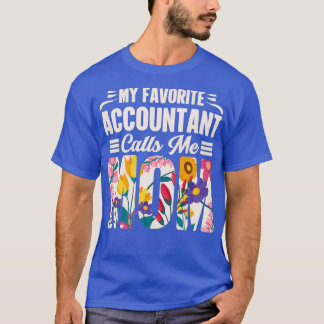 T-shirt Cadeau comptable Mon comptable favori m'appelle Mo
