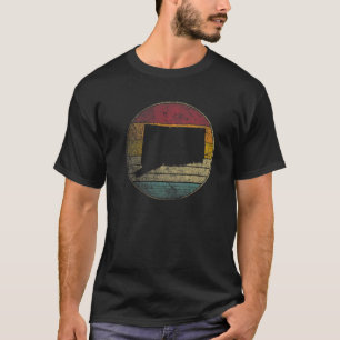 T-shirt Cadeau Connecticut Vintage en détresse Sunset Rétr