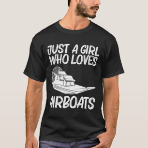 T-shirt Cadeau Cool Airboat Pour Filles Maman Course D'air
