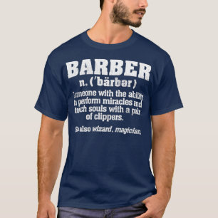T-shirt Cadeau cool détendu Meilleur Barbier Définition