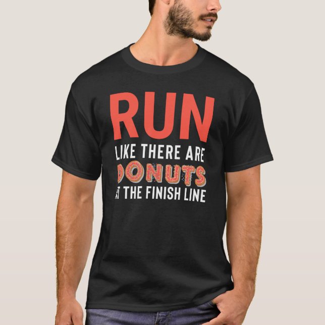 T-shirt Cadeau courant de forme physique de beignet drôle (Devant)