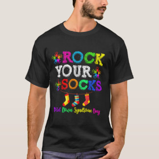 T-shirt Cadeau d'amis pour syndrome de Down Rock Your Sock