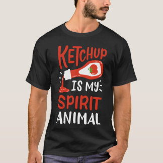 T-shirt Cadeau d'animal spirituel Ketchup amateur de Ketch