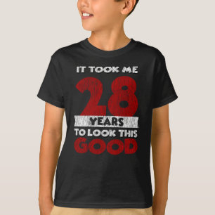 T-shirt Cadeau d'anniversaire drôle de 28 ans Vintage