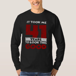 T-shirt Cadeau d'anniversaire drôle de 41 ans Vintage 41 a
