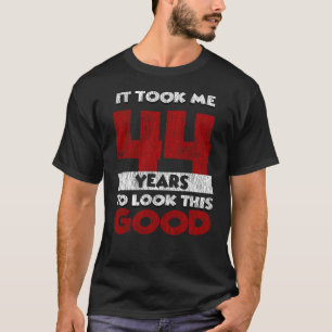 T-shirt Cadeau d'anniversaire drôle de 44 ans Vintage