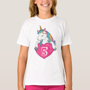 T-shirt Cadeau d'anniversaire licorne mignon pour fille de
