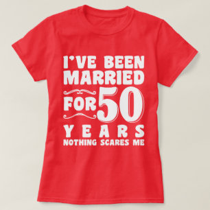 T-shirt Cadeau d'anniversaire pour 50 ans de mariage