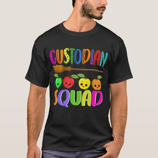 T-shirt Cadeau d'appréciation du gardien de l'école, école (Devant)