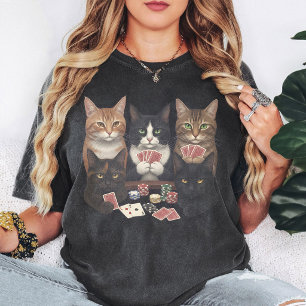 T-shirt Cadeau d'art amusant de chats jouant au poker