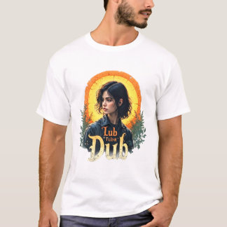 T-shirt Cadeau d'art boho pour infirmière cardiaque Lub Du