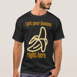 T-shirt Cadeau d'art de banane drôle Homme Bob bleu et imp