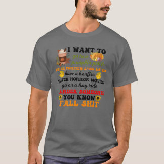 T-shirt Cadeau d'automne de film d'horreur pour les amateu