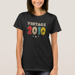 T-shirt Cadeau De 13 Ans Vintage 2010 Fait En 2010 13E Bi