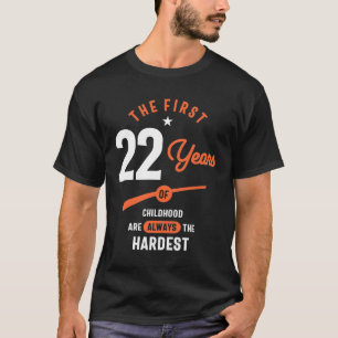 T-shirt Cadeau de 22 ans 22e anniversaire idées cadeaux