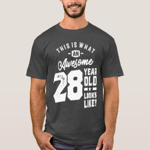 T-shirt Cadeau de 28 ans 28e anniversaire Idées cadeaux