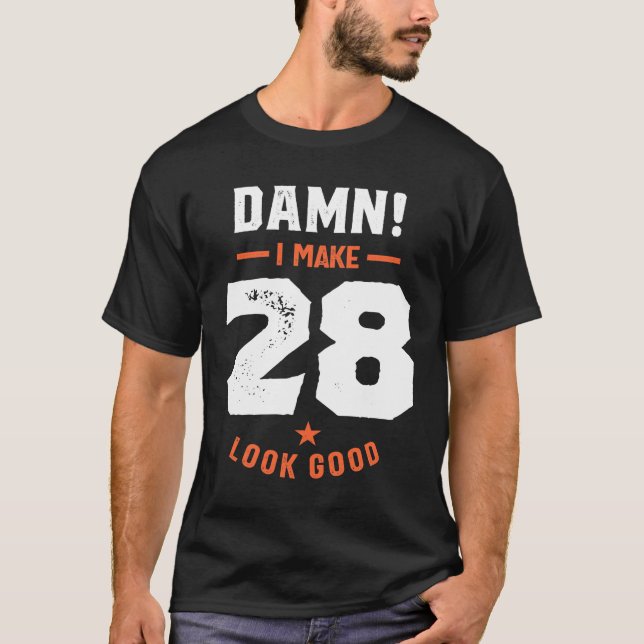 T-shirt Cadeau de 28 ans | 28e anniversaire Idées cadeaux (Devant)