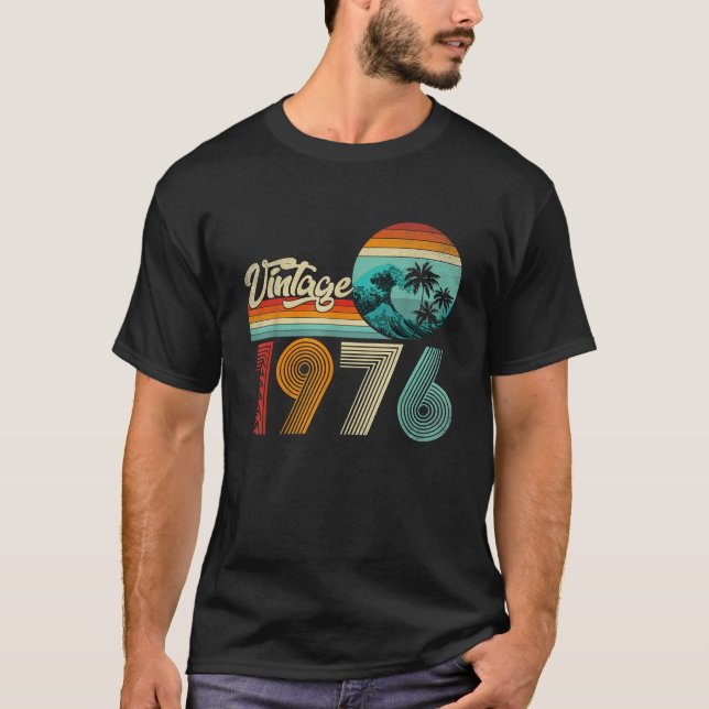 T-shirt Cadeau de 50 ans fait en 1976 Cadeaux Classique (Devant)