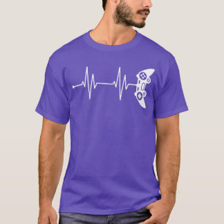 T-shirt Cadeau de battement de cœur de joueur pour l'amant