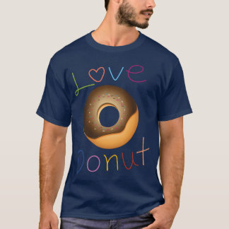 T-shirt cadeau de beignet d'amour