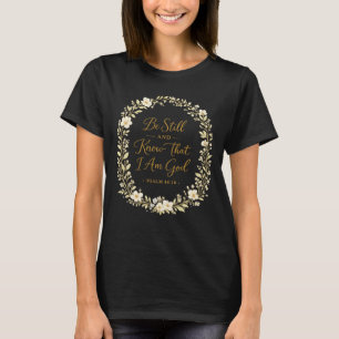 T-shirt Cadeau de Bible de conception de foi florale délic